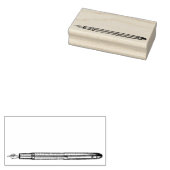 Füllhalter Briefmarke aus Holz Gummistempel (Stempel)