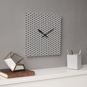 Füllhalter Gemustert Quadratische Wanduhr