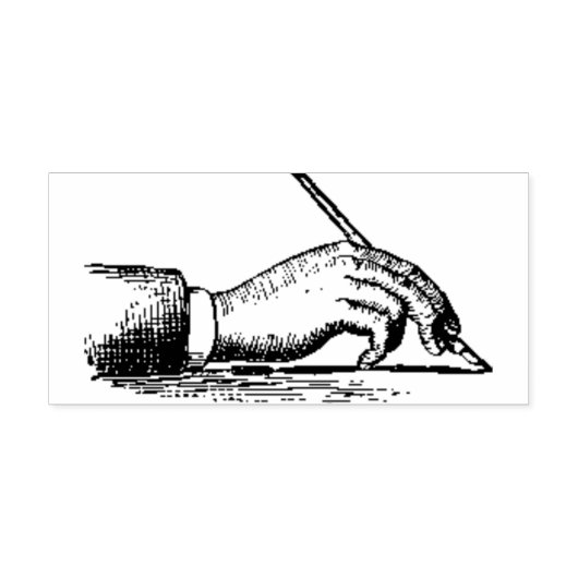 Füllhalter in Hand-Kautschuk-Briefmarke Gummistempel (Prägung)