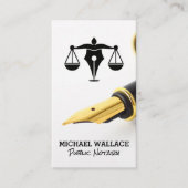 Füllhalter | Logo für das Rechtsgesetz Visitenkarte (Vorderseite)