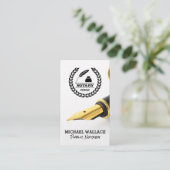 Füllhalter | Öffentliches Notar-Logo Visitenkarte (Stehend Vorderseite)