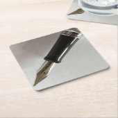 Füllhalter Rechteckiger Pappuntersetzer (angewinkelt)