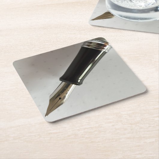 Füllhalter Rechteckiger Pappuntersetzer (angewinkelt)