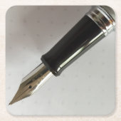 Füllhalter Rechteckiger Pappuntersetzer (Vorderseite)