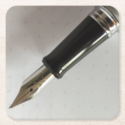 Füllhalter Rechteckiger Pappuntersetzer (Vorderseite)