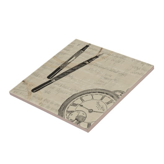 Füllhalter und Watchface mit Notizen Fliese (Seite)