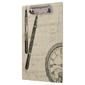 Füllhalter und Watchface mit Notizen Klemmbrett (Links)