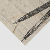 Füllhalter und Watchface mit Notizen Seidenpapier (Ausschnitt)