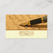 Füllhalter Visitenkarte (Rückseite)