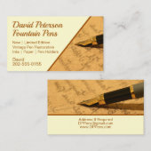 Füllhalter Visitenkarte (Vorne/Hinten)