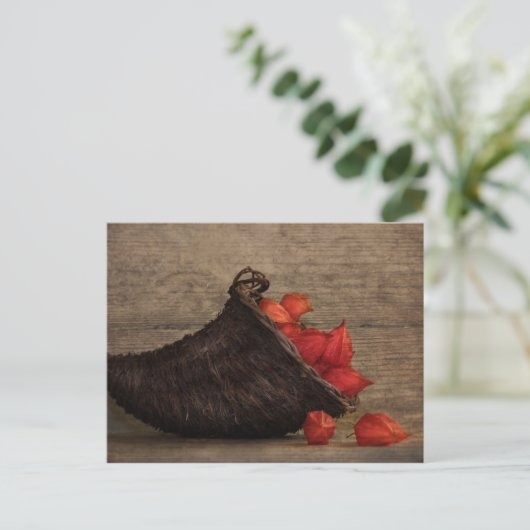 Füllhorn Postkarte (Stehend Vorderseite)