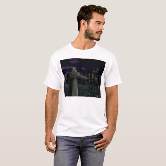 Fullmoon bei Stonehenge T-Shirt (Vorne ganz)