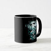 Fullmoon Raven Skull Graveyard Tasse (VorderseiteRechts)