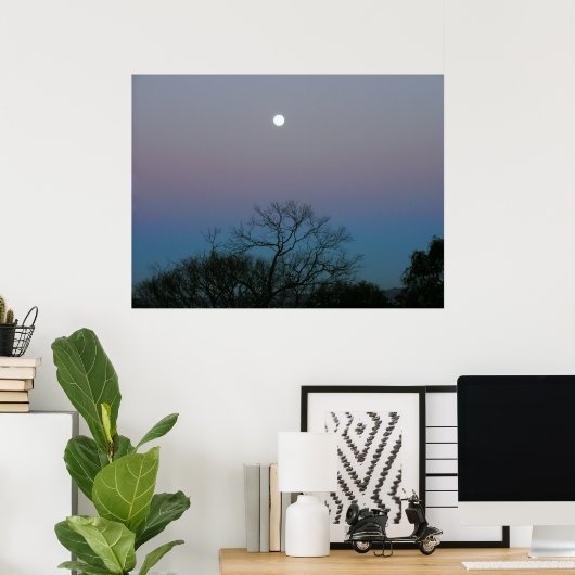 FullMoon Sunrise Poster (Heimbüro)