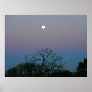 FullMoon Sunrise Poster