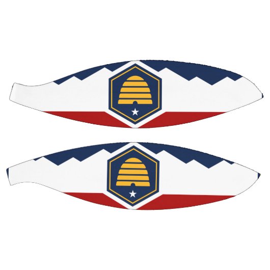 Fullsize Basketball with Flag of Utah, USA (Panele)