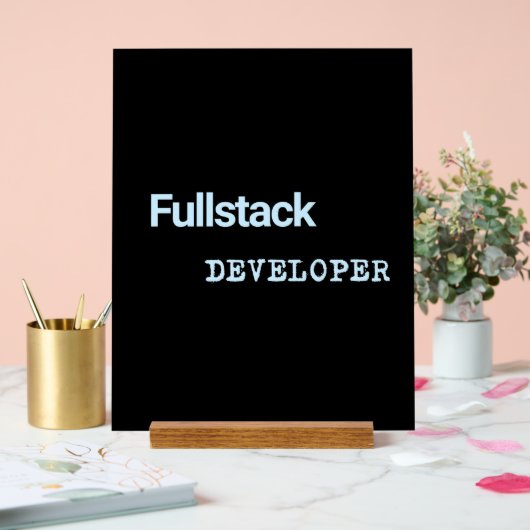 Fullstack Dev Banners Acrylschild (Hochzeit)
