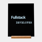 Fullstack-Entwickler-Banner Acrylschild (Vorderseite)