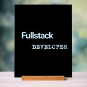 Fullstack-Entwickler-Banner Acrylschild (Neutral)