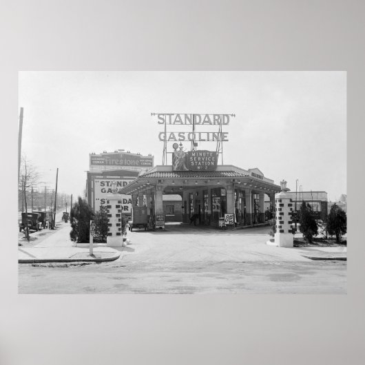 Füllstation der 20er Jahre Poster (Vorne)