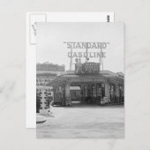 Füllstation der 20er Jahre Postkarte (Vorne/Hinten)