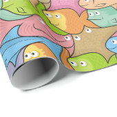 Füllt Cartoon Wrapping Paper Geschenkpapier (Rolleneckpunkt)