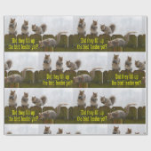 Füllten sie die Vogelzufuhr schon auf? Geschenkpapier (Flach)