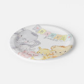 Fülltierkraut | Weiß Pappteller (Schrägansicht)