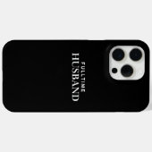 Fulltime Husband | iPhone Hülle | Black Case (Rückseite (Horizontal))