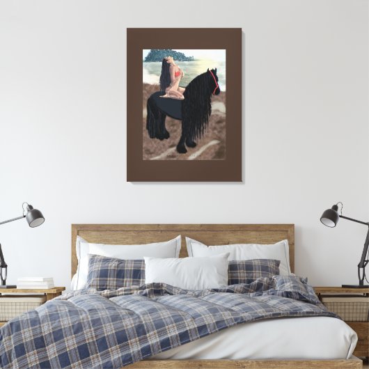 Füllung - gepackte Canvas Leinwanddruck (Insitu (Schlafzimmer))