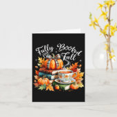 Fully Booked For Fall Cozy Autumn Reading Gift  Karte (Gelbe Blume)