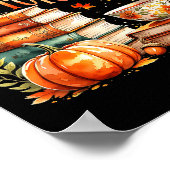 Fully Booked For Fall Cozy Autumn Reading Gift  Poster (Ecke)