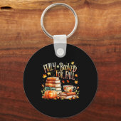 Fully Booked For Fall Cozy Autumn Reading Gift Schlüsselanhänger (Vorderseite)