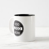 Fully Custom Business Logo Branding Zweifarbige Tasse (Vorderseite Links)