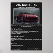 Fully custom Car Show Spec Board Poster (Vorne)