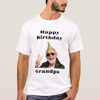 Fully Custom Happy birthday Grandpa T-Shirt