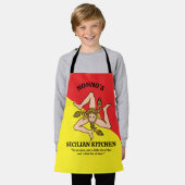Fully Custom Wording Flag Sicily Sicilian Apron Schürze (Getragen)