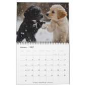 Fully Customizable 2026 Puppies Wall Calendar Kalender (Jan 2027)