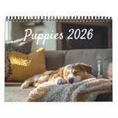 Fully Customizable 2026 Puppies Wall Calendar Kalender (Titelbild)