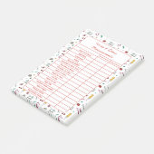 Fully Customizable Body Measurements Chart Notepad Post-it Klebezettel (angewinkelt)