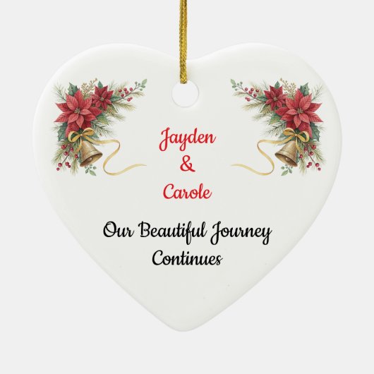 Fully Customizable First Christmas Ornament (Hinten)