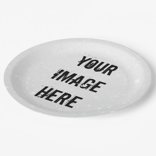 Fully Customizable Paper Plate Pappteller (Schrägansicht)