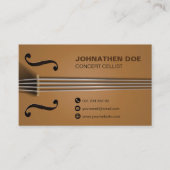 Fully Editable Cellist Visitenkarte (Vorderseite)