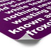 Fully Funny Poster Sign (Ecke)