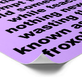 Fully Funny Poster Sign (Ecke)