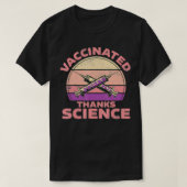 Fully Vaccinated Pfizer Vaccince Thanks Science T-Shirt (Design vorne)