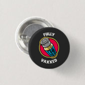 Fully Vaxed Button (Vorne & Hinten)