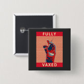 Fully Vaxed Schlüsselanhänger Button (Vorne & Hinten)
