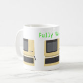 Fully Vaxxed Funny Geek Computer Joke Kaffeetasse (Vorderseite Links)