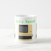 Fully Vaxxed Funny Geek Computer Joke Kaffeetasse (Mittel)
